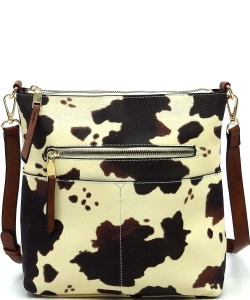 Fashion Zip Pocket Crossbody Bag LQF038 COW